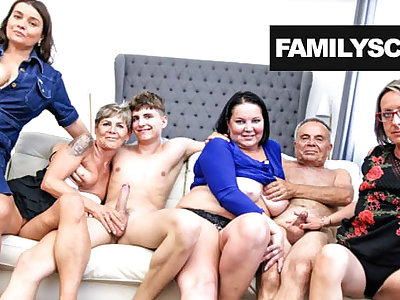 Grandpa and his friends relative to a Sunday hot orgy